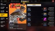 The Exchange Store – 1 event is going on (Image via Garena)